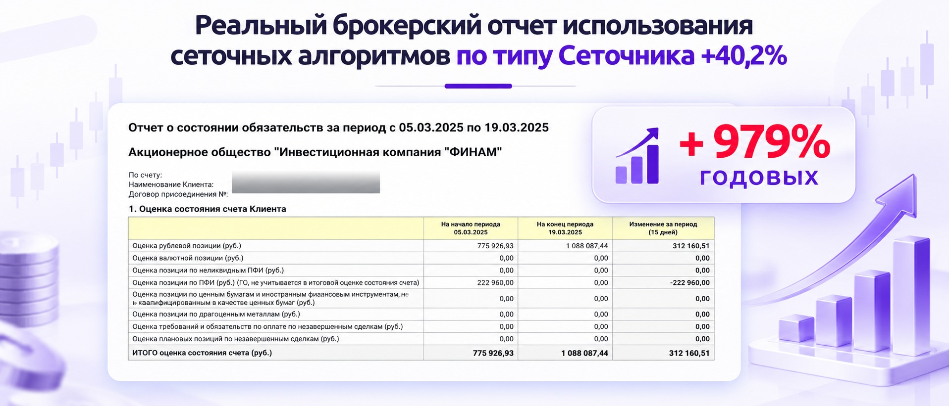 брокерский очет сеточник